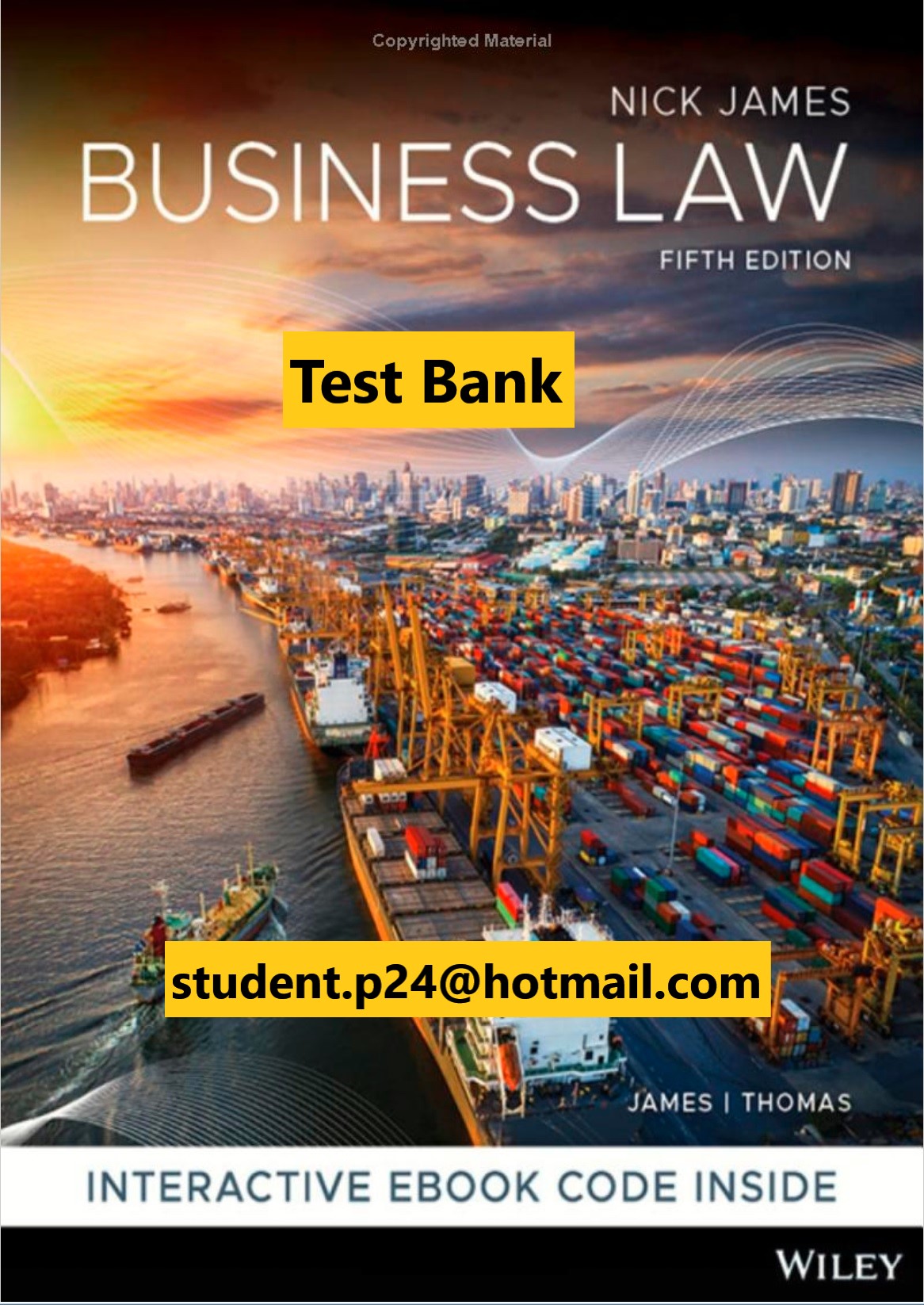 Business Law 5th Edition James Thomas 2020 AU Test Bank Instructor Resource Guide 1 1